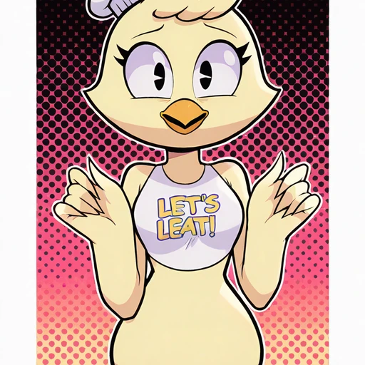Chica hotdiggedydemon Fazbear and Friends FNAF Illus 2