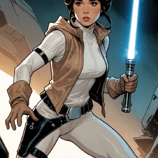 Princess Leia Organa - Star Wars Comics | Krea2 v1