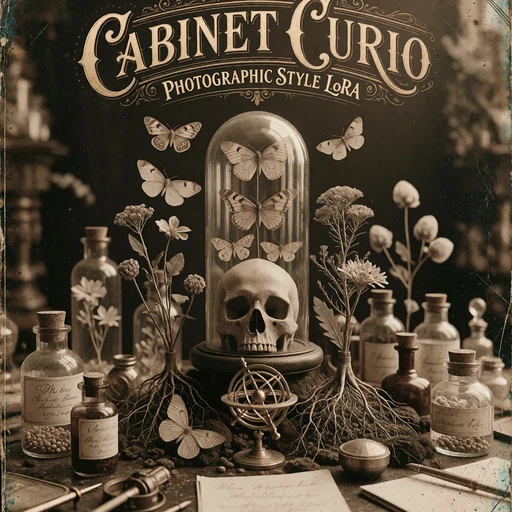 The Vintage Curio - Two Vintage Photography Styles Cabinet Curio - V1