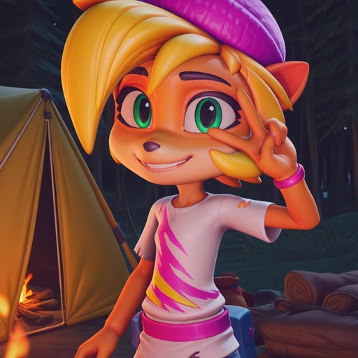 Coco Bandicoot - Crash Bandicoot totally tubular ingame