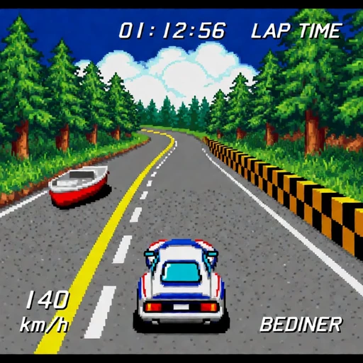 Retro video game style V1
