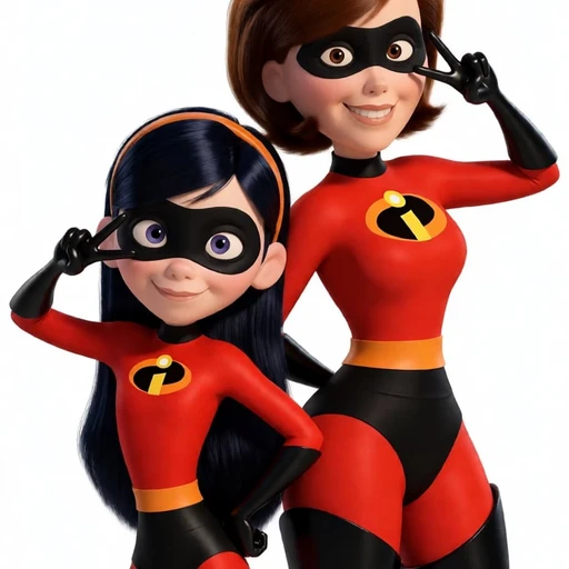 Helen and Violet Parr V1