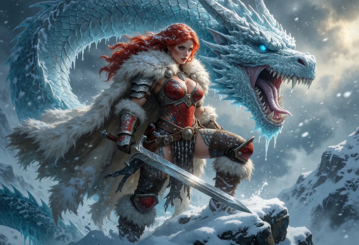 Red Sonja :: AI Art by Huang1171 :: Tungsten